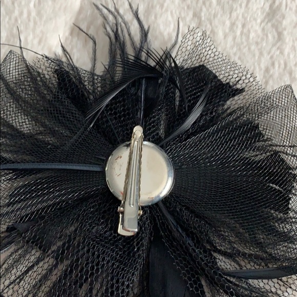 Weissman SA Dance Costume Blue Black Dress & hairpiece EUC Small - Picture 5 of 10